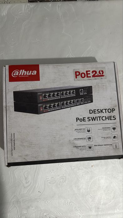 8 портовый PoE коммутатор