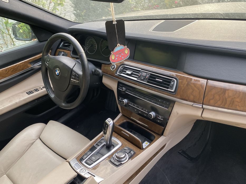 Interior piele crem bmw seria7 f01 scaune bancheta fete usi
