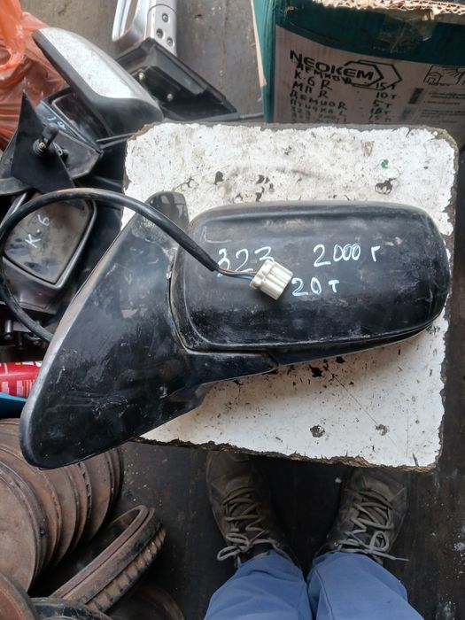 Зеркало Мазда 323F на 2000г левое электро