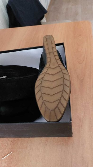 Сапоги замшевые, молодежные. Размер 36