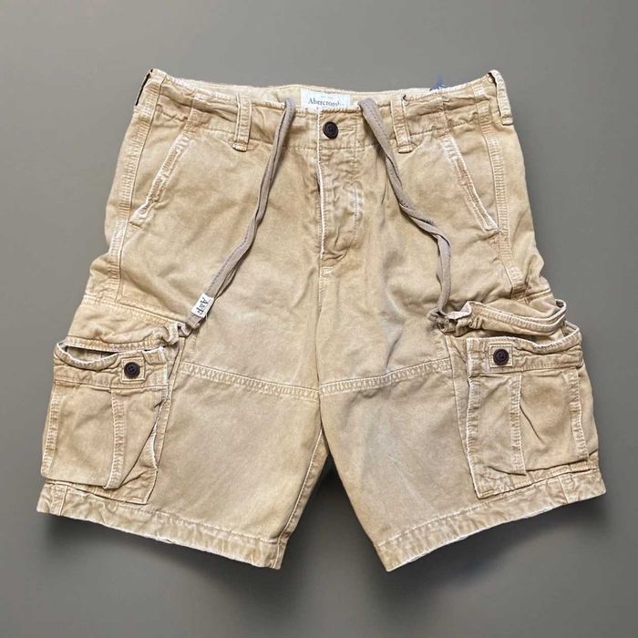 Шорты мужские Abercrombie & Fitch Khaki Cargo Shorts! Новые с бирками!