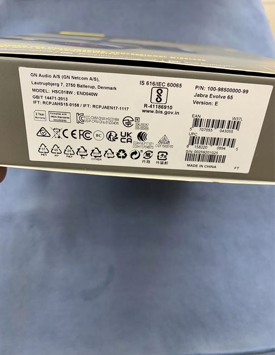 Casti cu Microfon PC Jabra Evolve 65 MS Stereo , Bluetooth ,USB