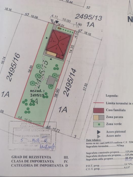 Vând teren intravilan in comuna Biharia, satul Cavaceu