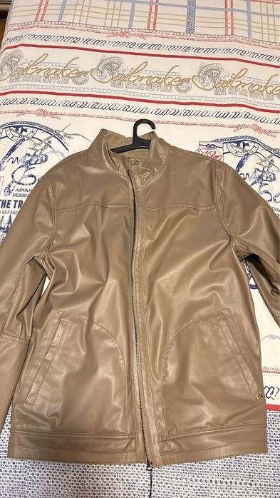 Двулицево мъжко кожено яке от естествена кожа