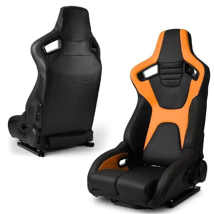 Спортни седалки за МПС – 1095 черно/жълто recaro / рекаро