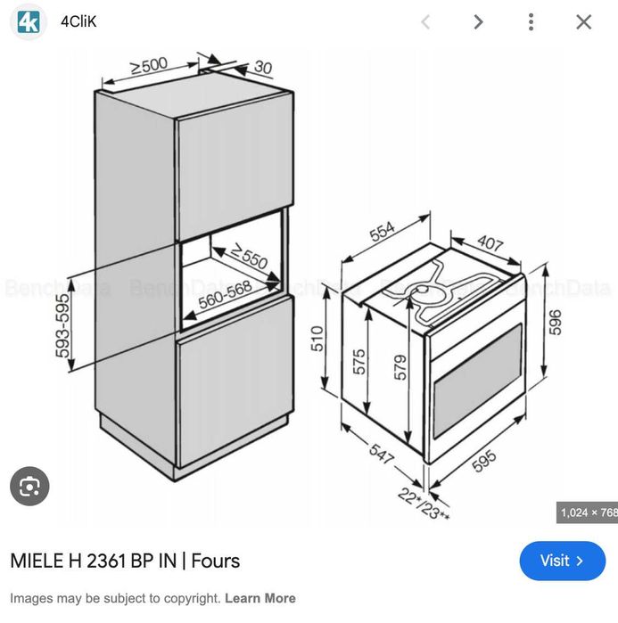 Фурна за вграждане Miele H2361BP