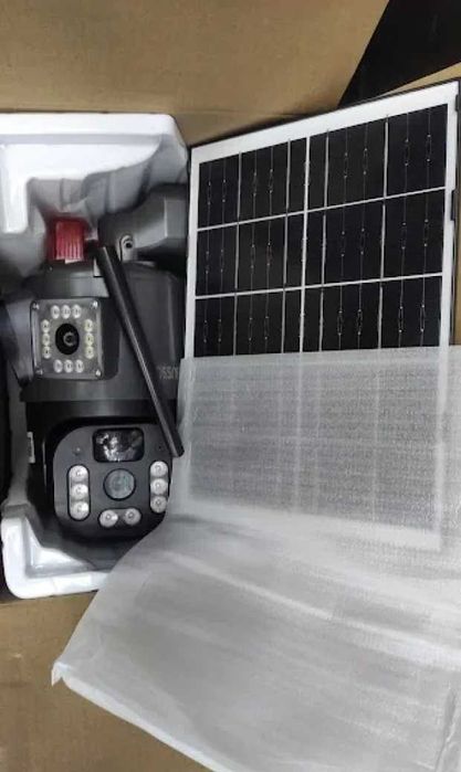 Тройна 4G Соларна Камера, 12 MP, Детекция и Проследяване, IP65, Аларма