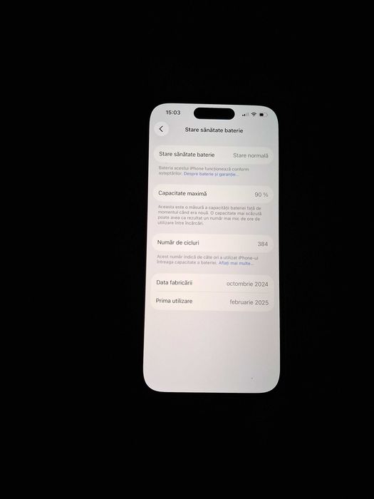 Iphone 15 roz, inca in garantie