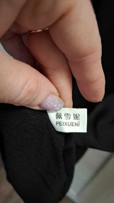 Черное платье худи (лапша). Размер S