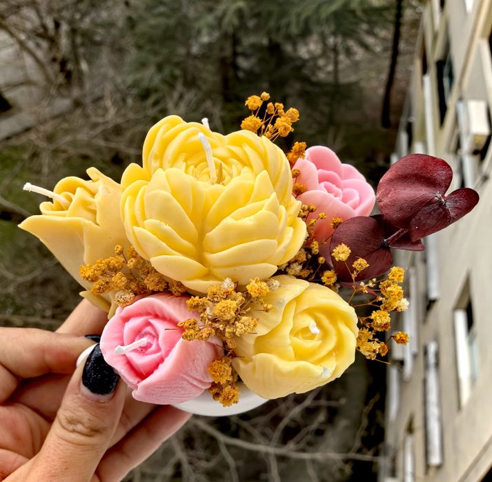 Букети от соеви цветя