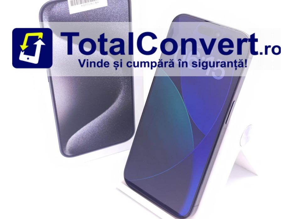 Apple iPhone 15 Pro 256GB Black Titanium, Garantie 24 luni | #D90026