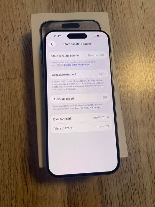 Vand Sau Schimb IPhone 15 PRO Max Natural Titanium 256Gb Neverlocked