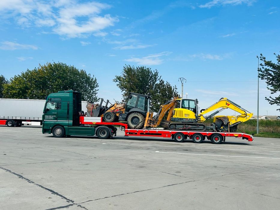 Transport Trailer Tractări Auto Tractări Utilaje