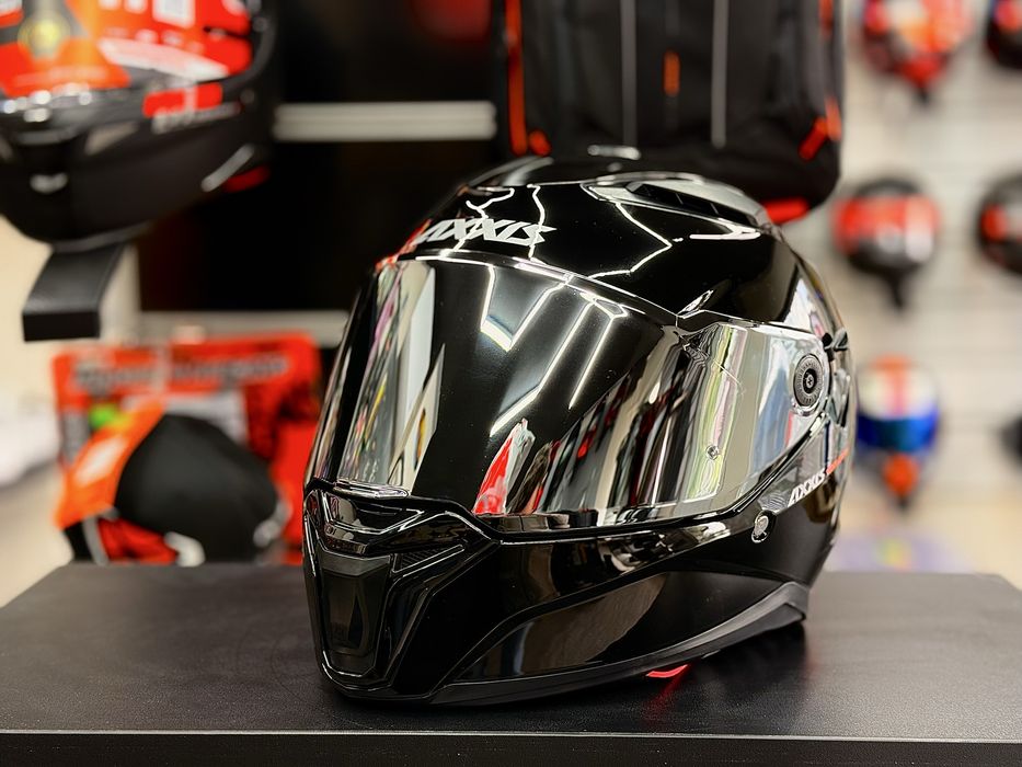 Casca Moto Axxis Panther SV NEGRU Lucios