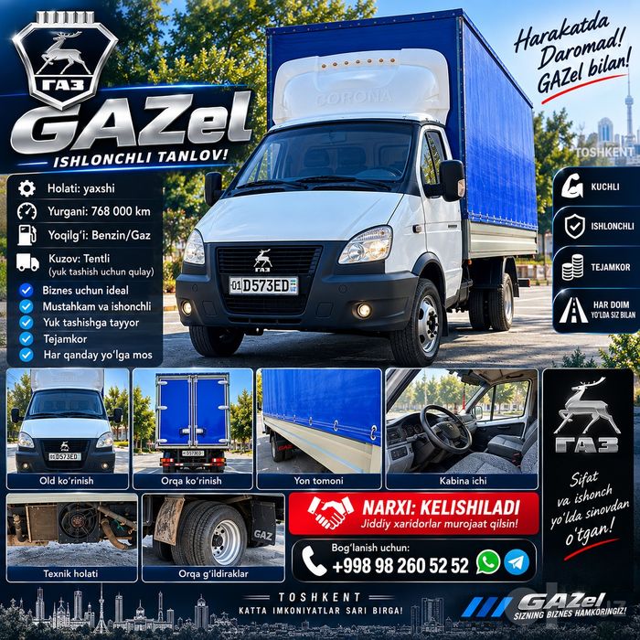 Gazel furgon sotiladi.