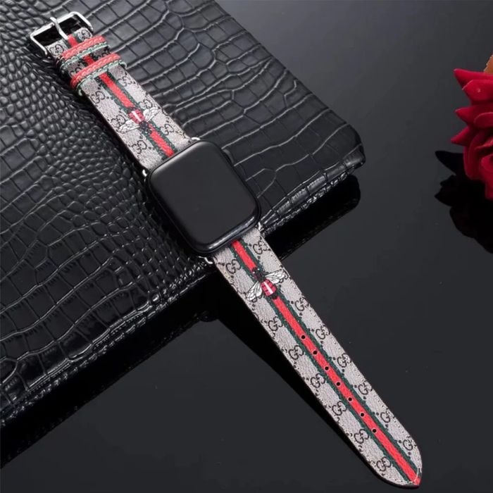 Каишкa от ЕКО кожа Gucci за Apple Watch ULTRA/SE/11/10/9/8/7/6/5