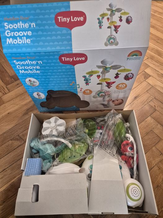 НОВА ЦЕНА Tiny love Бебешка музикална въртележка - като нова, в кутия