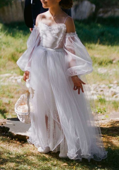 Шаферска Рокля за шаферка момиче 8 години