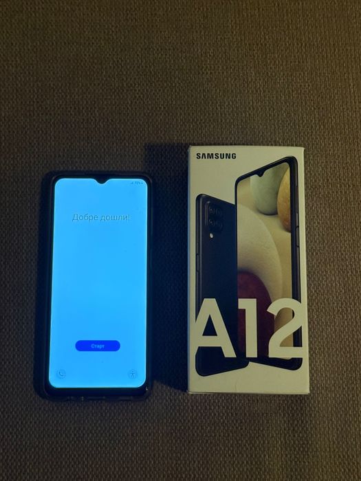 Samsung Galaxy А12, 128GB + microSD слот, Dual SIM, черен