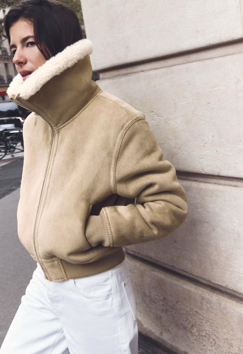 Zara дубленка новая