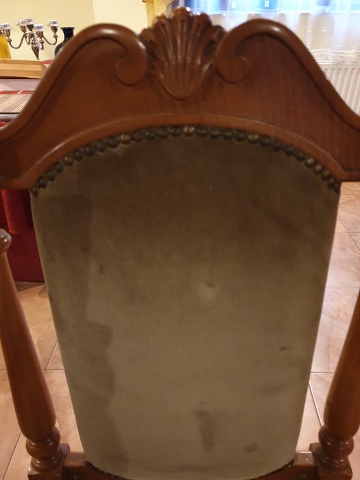 Scaune jilt din lemn 6 buc