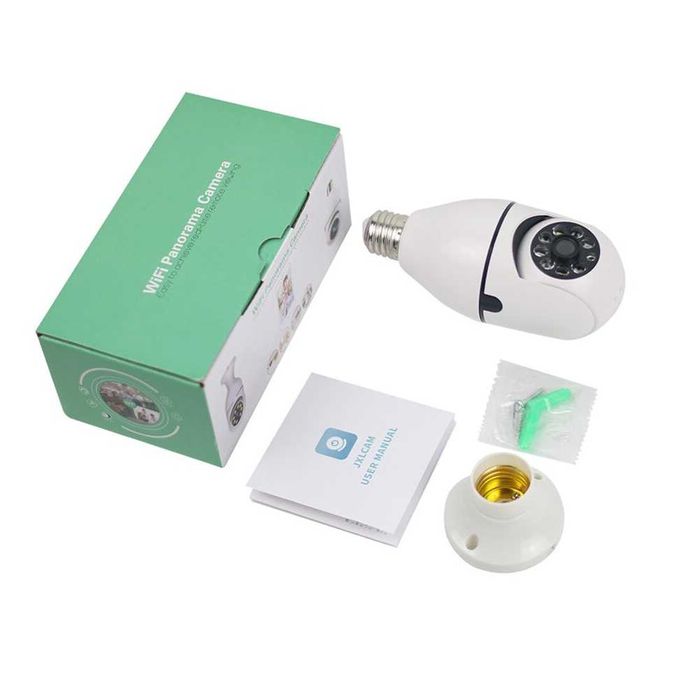 Панорамна куполна WIFI камера тип Крушка 1080P Full HD бебефон