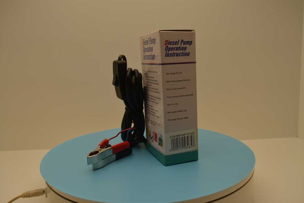 Pompa de buzunar transfer de motorină diesel și alte lubrifiant 12V auto 60 W 15 Lmin  Pompa cu motor lichide  12volți combustibil  ulei hidraulic apă