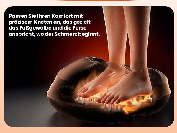 Електрически шиацу масажор за крака с въздушна компресия и загряване