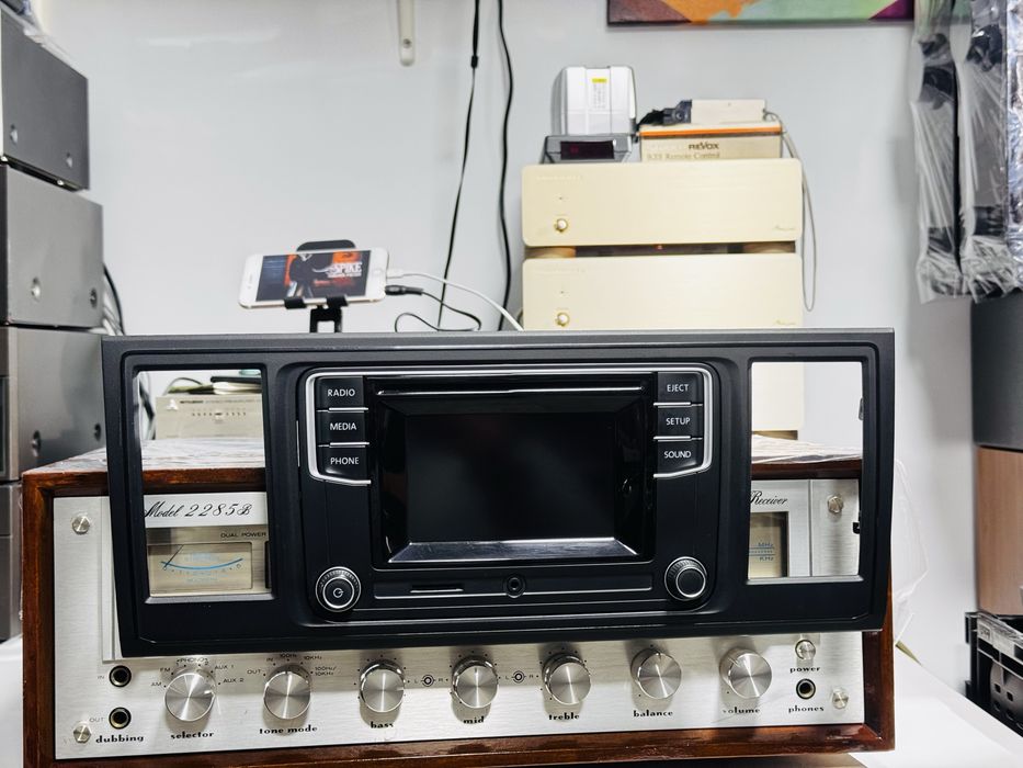 Casetofon/radio/CD/card SD/mufă jack-VW Transporter T6,T5,Caddy IV-OEM