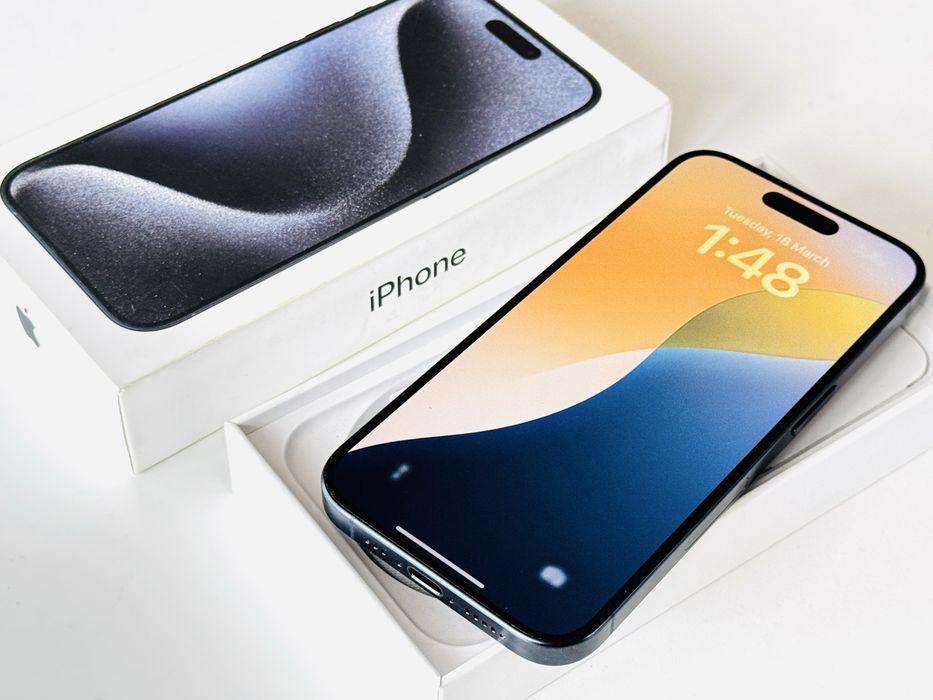 Iphone 15 Pro 256GB Blue Titanium 97% Батерия Гаранция 6 месецa