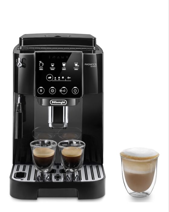 Кафеавтомат De’Longhi Magnifica Start Ecam 220.21.GB, 1,8л, 15 бара, 5 вида напитки, 1450W, Черен/Сив