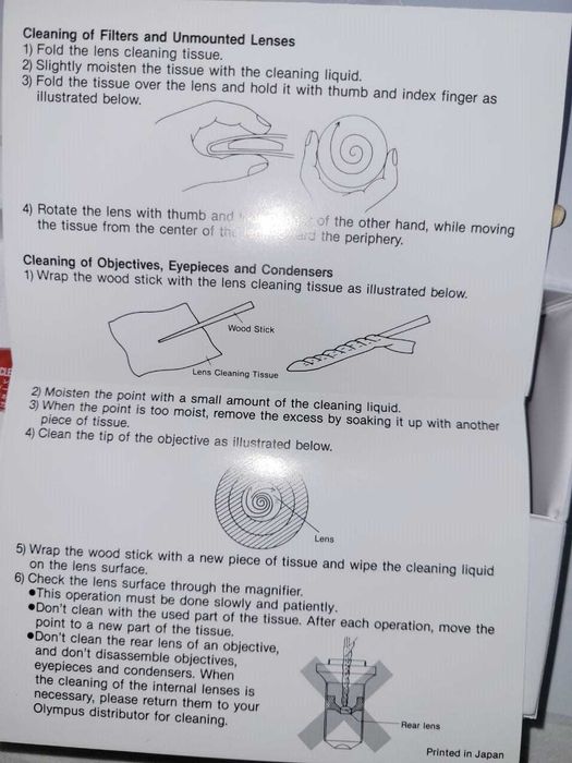 Комплект для чистки Объектива Olympus