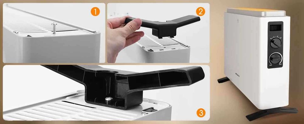 Електрически конветкор Aigostar 2000W с 3 нива на мощност и термостат