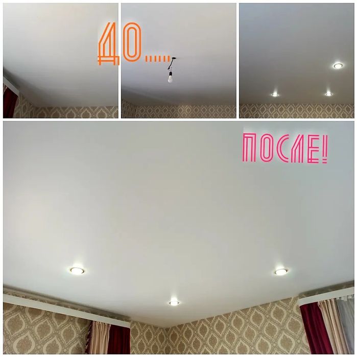 Натяжные потолки,софиты!Астана,Ильинка,Талапкер,пригород