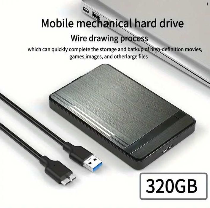 Hard Disk Portabil USB 3.0 de Mare Viteză 320 Gb