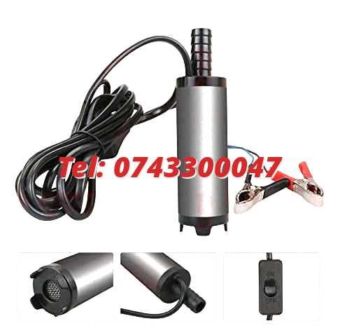 pompa min descriere electrica pentru combustibil 12V cu furtun produs
