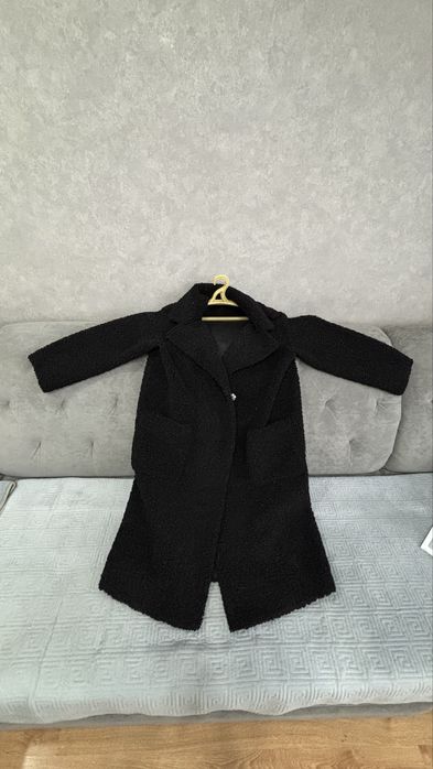 Шубка черная, дубленка