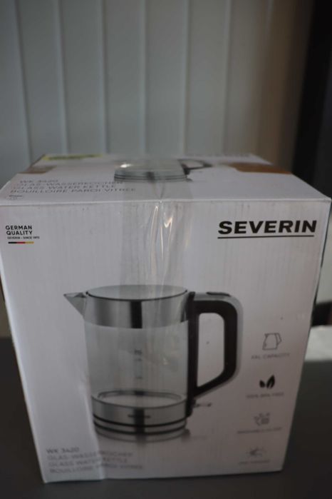SEVERIN WK3420 Стъклена електрическа кана XXL, 1.7л, 2200W
