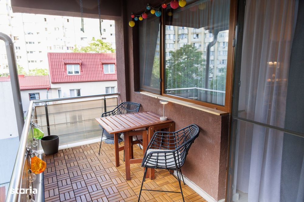 Duplex 3 camere | 1 minut metrou Obor | bloc 2015 | mobilat și utilat