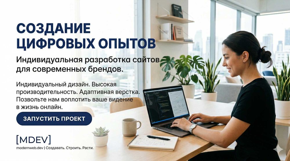 Разработка современных сайтов, Веб-разработчик, Уникальный дизайн