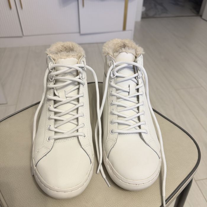 Зимние ботинки, бренд Lacoste, белые, 39 размер