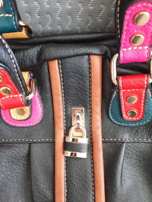 Италианска   цветна чанта  superbia нова