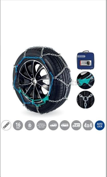 Set 2 lanturi antiderapante VERIGA Professional PN-16 NT 240, R14-R18