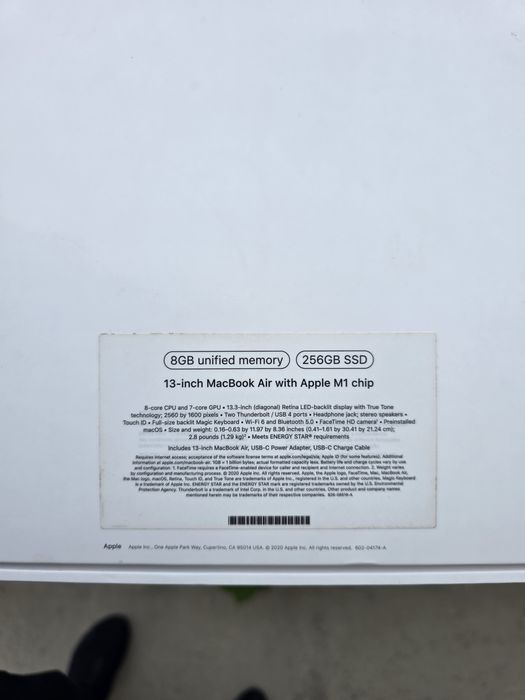 Macbook Air M1 2020