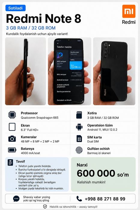 Phone Redmi Note 8