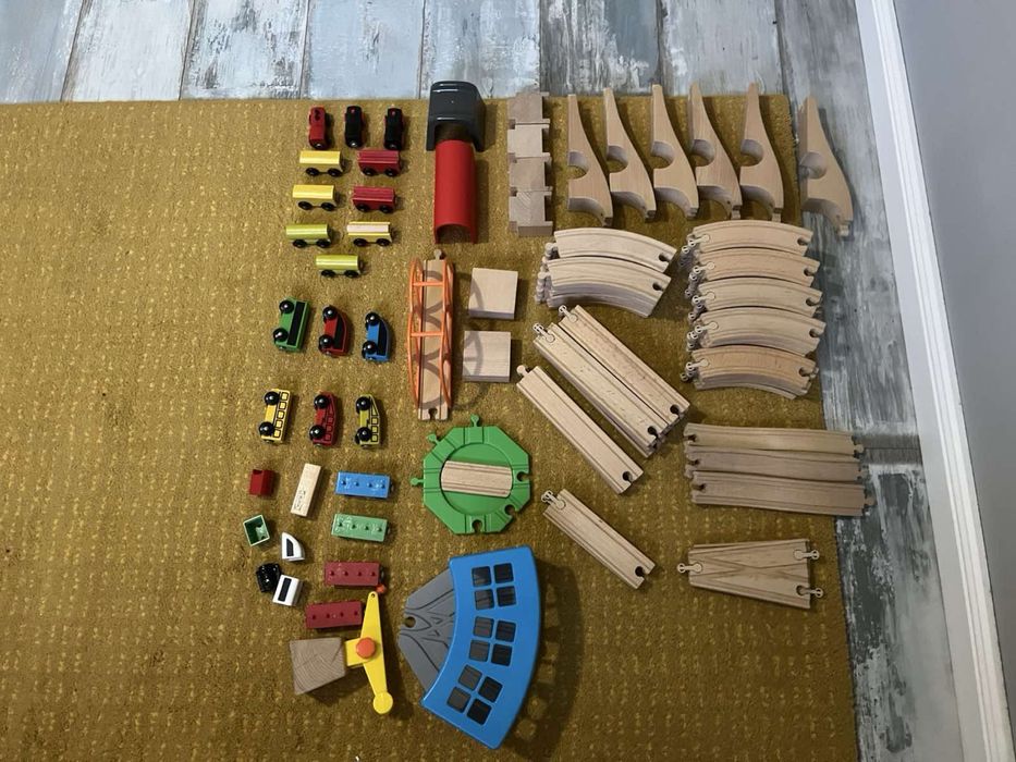 Дървен влак  LILLABO от икеа