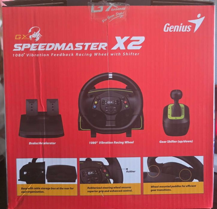 Игровой руль Genius SpeedMaster X2 PS3/4/PC