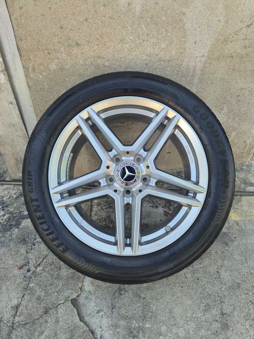 Roti Jante + Anvelope VARA - 5x112 17'' 225/50/17 GoodYear Mercedes C-Class CLA A-Class - APP NOI - DOT 2020 / VW AUDI SKODA SEAT !