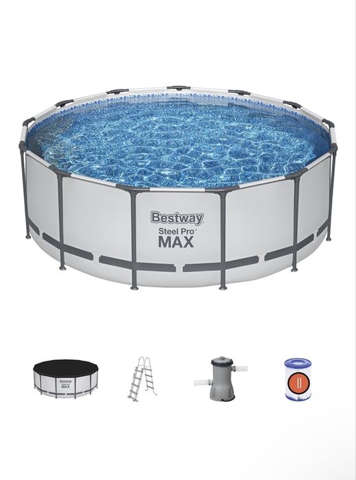 Bestway бассейн 3.96х3.96 высота 1,22