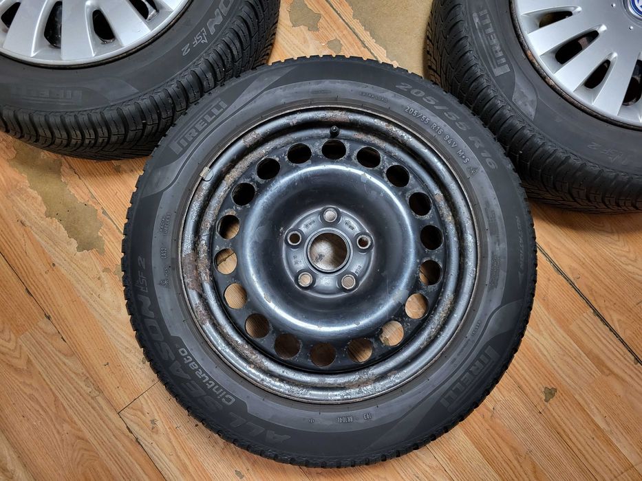 Джанти 16" 5х112 с гуми 205/55/16 Pirelli всесезонни